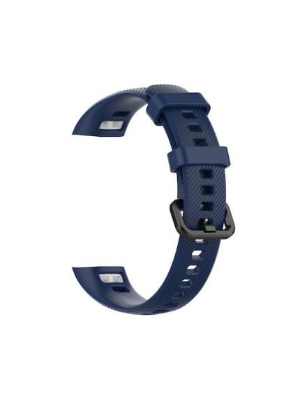 Silicone Watch Band for Huawei Honor Band 4 & 5(Navy Blue)