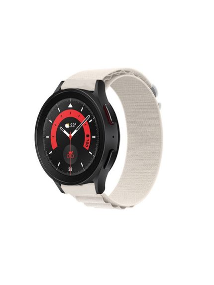 Για Amazfit GTS4 Mini / Coros Pace 2 20mm Universal Nylon Loop Watch Band (Λευκό)