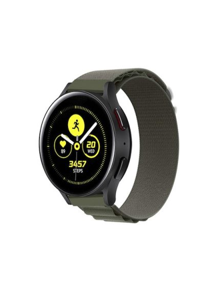 Για Huawei Watch GT2 / GT3 Pro / GT Runner Universal Nylon Loop Watch Band 22 mm (πράσινο)