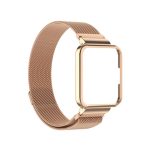Για Xiaomi Redmi Watch 2 Lite   2 σε 1 Milano Metal Band Watch με πλαίσιο ρολογιού (Rose Gold)