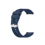 For Amazfit GTR 2e / GTR 2 22mm Silicone Watch Band with Silver Buckle(Dark Blue)