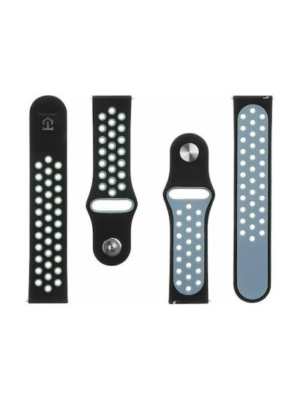 Tactical 267 Double Silicone Band 22mm Black/Grey