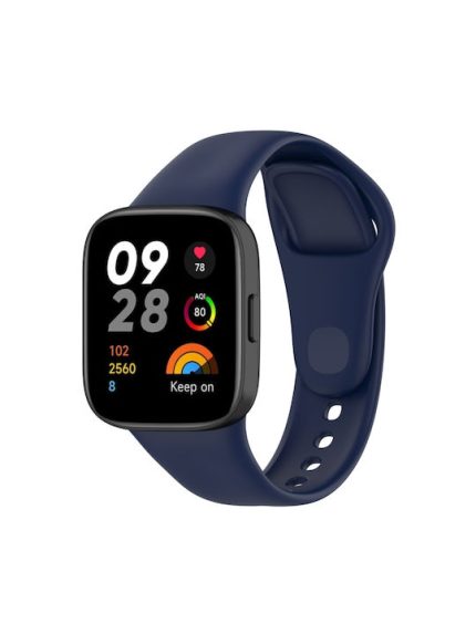 For Redmi Watch 3 Active  Sports Solid Color Silicone Replacement Watch Band(Blue)