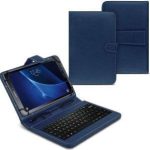 Flip Cover Δερματίνης με Πληκτρολόγιο Μπλε