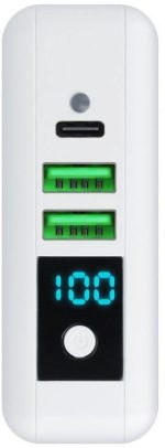 Forcell Multifunction 4in1 Wireless Power Bank 8000mAh 15W με 2 Θύρες USB-A και Θύρα USB-C Λευκό - Image 4