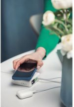 Forcell Multifunction 4in1 Wireless Power Bank 8000mAh 15W με 2 Θύρες USB-A και Θύρα USB-C Λευκό - Image 8