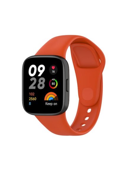 Για Redmi Watch 3 Loop Solid Color Silicone Watch Band (Πορτοκαλί)