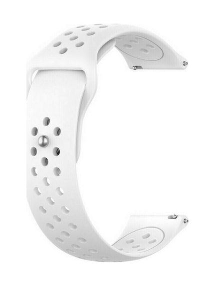 Λουράκι σιλικόνης με τρύπες Για Το Samsung Galaxy Watch 4 (40mm)/(44mm) / Samsung Galaxy Watch 4 classic (42mm) /(46mm) - White
