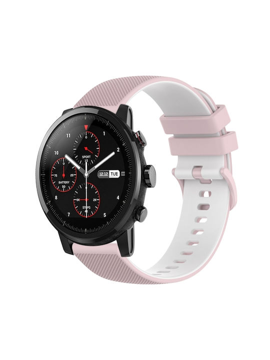 74777bb3-543e-4f9e-aaa2-e42f11efd37e_0.jpg Για Amazfit Stratos 22mm καρό λουράκι ρολογιού σιλικόνης δύο χρωμάτων (Τσιμπλέ+μπλε) - Image 1