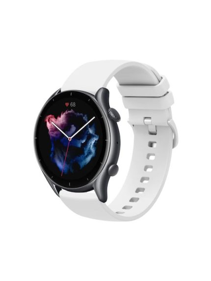 Λουράκι Σιλικόνης Λευκό (Amazfit GTR 3 / GTR 3 Pro)