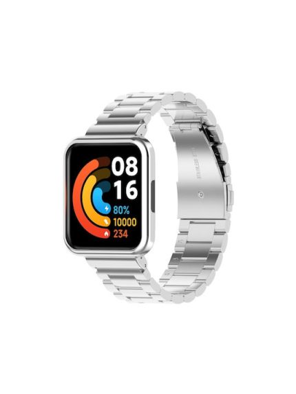 Λουράκι Ανοξείδωτο Ατσάλι Γκρι (Redmi Watch 2 LiteRealme Watch 2)