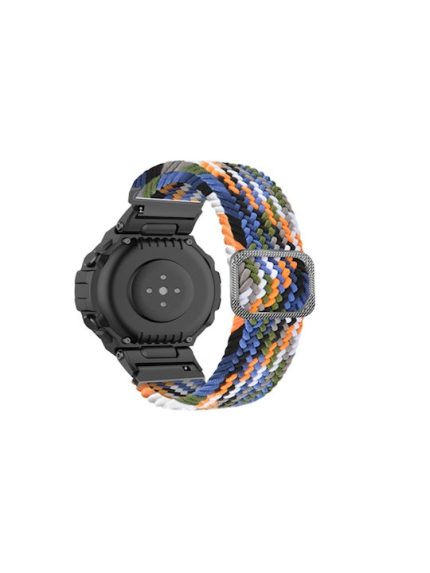 For Amazfit T-Rex / T-Rex Pro / Ares Adjustable Buckle Braided Nylon Watch Band ( ΠΟΛΥΧΡΩΜΟ )