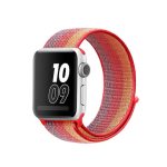 Για Apple Watch Ultra 49mm / Series 8&7 45mm / SE 2&6&SE&5&4 44mm / 3&2&1 42mm Nylon Loop Watch Band (κίτρινο πορτοκαλί)