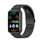 Για Huawei Watch Fit 2 Μεταλλικό λουράκι από ανοξείδωτο χάλυβα τριών σφαιριδίων (Μαύρο)