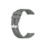 For Xiaomi Watch Color Sport Silicone Watch Band with Silver Steel Buckle(Grey)