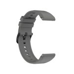 Για Xiaomi Watch S1 For Honor Watch GS Pro Προεξέχουσα κεφαλή λουράκι σιλικόνης 22mm Ασημένια πόρπη (Γκρι)