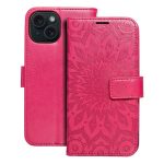 Θήκη MEZZO Book για IPHONE 15 mandala magenta