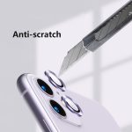 Για iPhone 11 ENKAY Hat-Prince 2 τμχ κράμα αλουμινίου + κάλυμμα φακού κάμερας από σκληρυμένο γυαλί Προστατευτικό πλήρους κάλυψης (Μωβ) - Image 5
