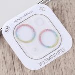 Glitter Ring Tempered Glass Camera Lens Film For iPhone 13 / 13 mini(Colorful) - Image 3