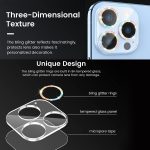 Glitter Ring Tempered Glass Camera Lens Film For iPhone 13 / 13 mini(Colorful) - Image 5