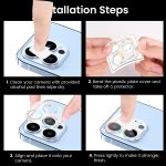 Glitter Ring Tempered Glass Camera Lens Film For iPhone 13 / 13 mini(Colorful) - Image 7