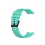 For Huawei Watch GT 2 42mm Silicone Watch Band with Black Buckle(Aurora Blue)