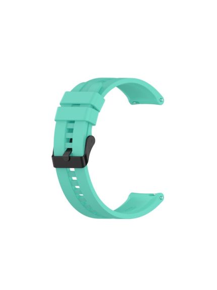 For Huawei Watch GT 2 42mm Silicone Watch Band with Black Buckle(Aurora Blue)
