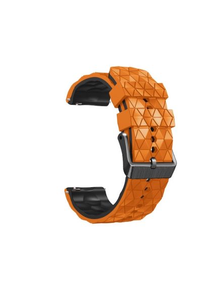 Football Pattern Two-color Λουράκι Σιλικόνης Πορτοκαλί (Mi Watch)