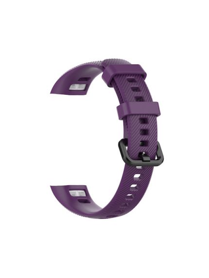 Silicone Watch Band for Huawei Honor Band 4 & 5(Purple)