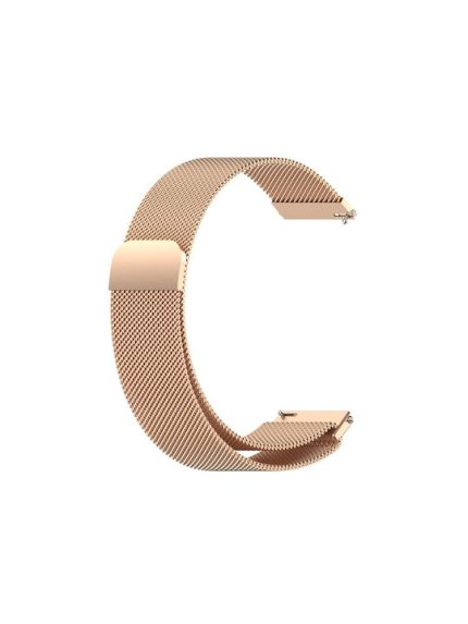 Για Huawei Watch GT 3 46mm/GT Runner 22mm Milan Metal Watch Band (Rose Gold)
