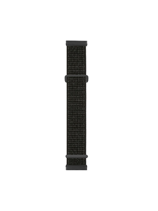 824ddf0a-fdfe-4c11-8517-5e03b8bee1fb_0.jpg Για Fitbit Versa 3 Nylon Rubber Buckle Band Watch (Reflective Black) - Image 1