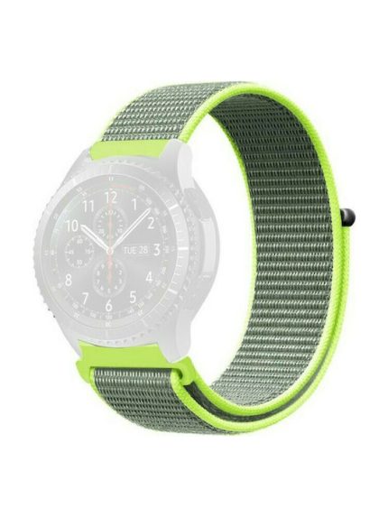 Simple Nylon Braided Λουράκι Υφασμάτινο Bright Yellow (Galaxy Watch (46mm) / Gear S3Huawei Watch 3 / Huawei Watch GT 2 Pro)