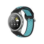 For Xiaomi Haylou Solar LS05 Two-tone Silicone Watch Band, Size: 22mm(Black Water Duck)