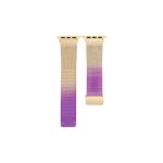 Milan Fold Buckle Metal Band Watch For Apple Watch Series 8&7 41mm / SE 2&6&SE&5&4 40mm / 3&2&1 38mm (Gradient Purple)