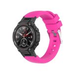For Amazfit T-Rex / T-Rex Pro / Ares Twill Silicone Watch Band (Rose /Red)