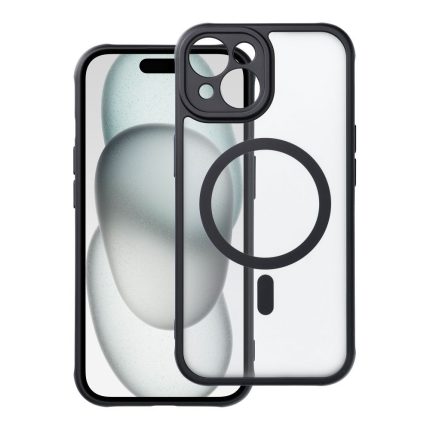 Full Matte Mag Cover συμβατό με MagSafe για IPHONE 15 μαύρο