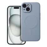 Σιλικόνη Mag Cover συμβατό με MagSafe για IPHONE 15 γαλάζιο