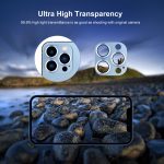 ENKAY Aluminium Alloy + Tempered Glass Camera Lens Cover for iPhone 13 Pro / 13 Pro Max(Black) - Image 4