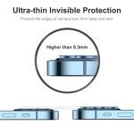 ENKAY Aluminium Alloy + Tempered Glass Camera Lens Cover for iPhone 13 Pro / 13 Pro Max(Black) - Image 5