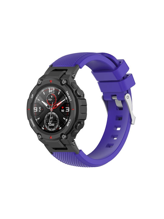 87ef7d17-e194-4fdc-bd24-7e6efde6e9fe_0.jpg For Amazfit T-Rex / T-Rex Pro / Ares Twill Silicone Watch Band (Purple) - Image 1