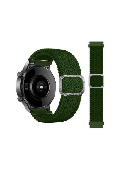 Braided Λουράκι Υφασμάτινο Πράσινο (Galaxy Watch 42mm)