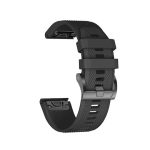 Για Garmin Fenix ​​7s 20mm Silicone Watch Band (Μαύρο)