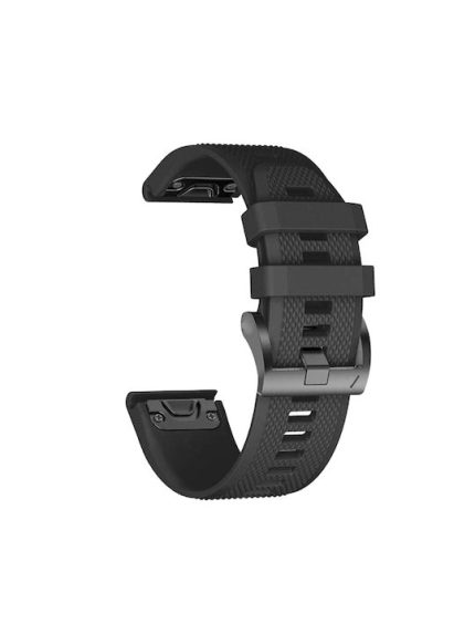 Για Garmin Fenix ​​7s 20mm Silicone Watch Band (Μαύρο)