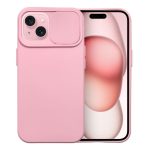 Θήκη SLIDE για IPHONE 15 ανοιχτό ροζ