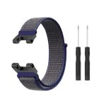 Για Amazfit T-Rex / T-Rex Pro / Ares Nylon Loop Watch Band (Σκούρο Μπλε Γκρι)