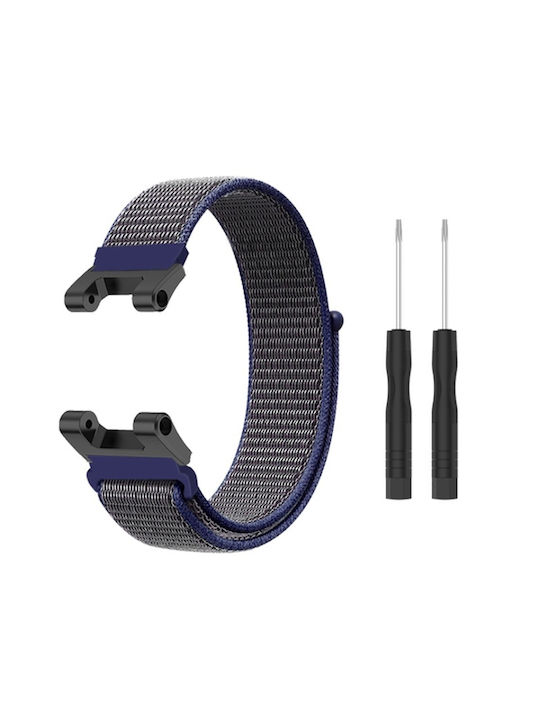 8a4891c3-05e0-48dc-8a9e-cb255d4ee0e2_0.jpg Για Amazfit T-Rex / T-Rex Pro / Ares Nylon Loop Watch Band (Σκούρο Μπλε Γκρι) - Image 1