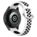 Two-Tone Λουράκι Σιλικόνης White / Black (Galaxy Watch4 / Watch4 Classic)