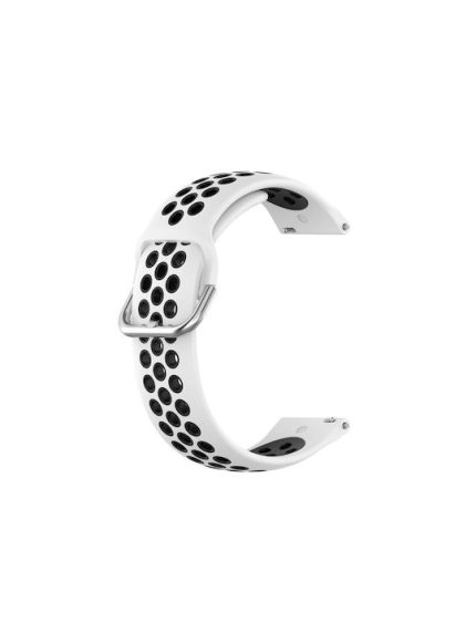 Για Huawei Watch 3 / 3 Pro 22mm Sport Band σιλικόνης δύο χρωμάτων (λευκό μαύρο)Εφαρμοσμένα μοντέλα: κατάλληλα για Huawei Watch 3, Watch 3 Pro, Watch GT2 pro, Watch GT2 pro ECG, Watch GT 2e, Watch GT (42mm, 46mm), Watch GT2 46mm , Honor Watch GS PRO, Honor