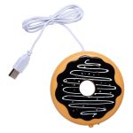 Donut Design USB Power Cable Desktop Mug Cup Warmer Tea Coffee Drinks Heating Mat Pad - Image 2