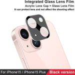 For iPhone 15 / 15 Plus imak High Definition Integrated Glass Lens Film Black Version